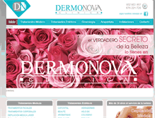 Tablet Screenshot of dermonova.com